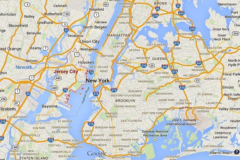 Jersey City Area Maps